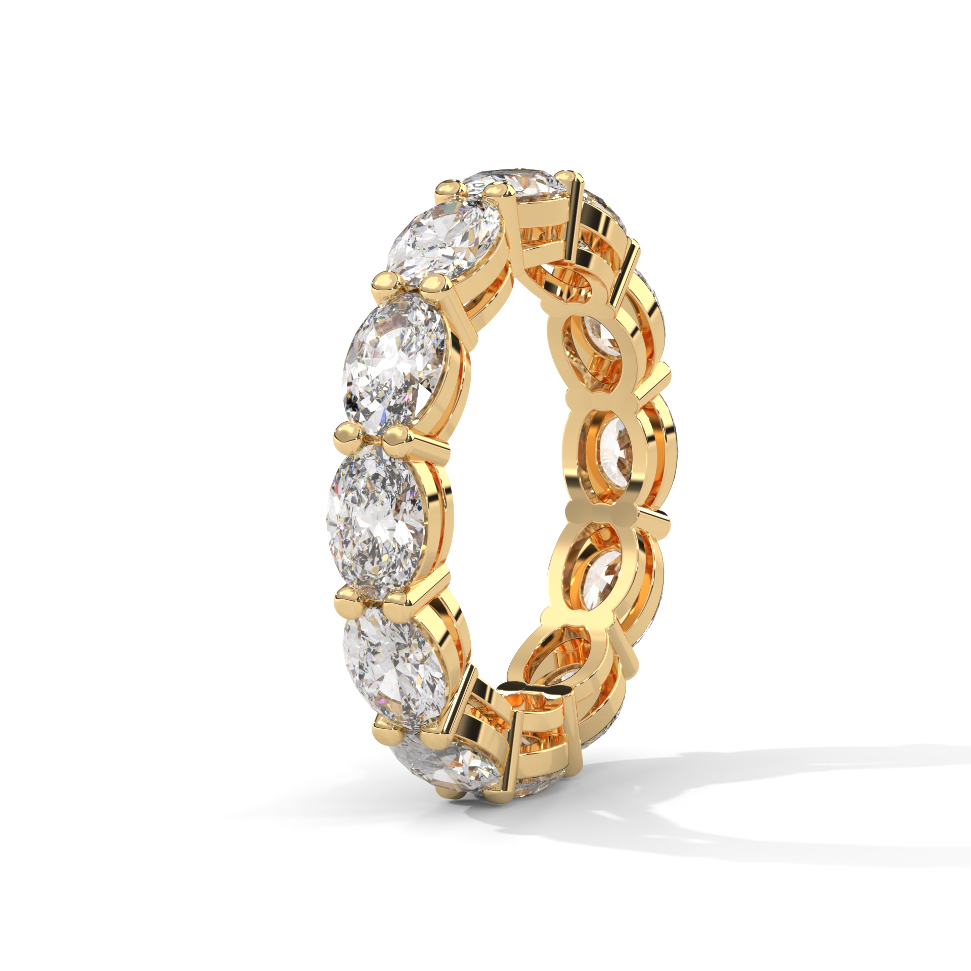 Oval Cut Diamond Band Ring - Image 5