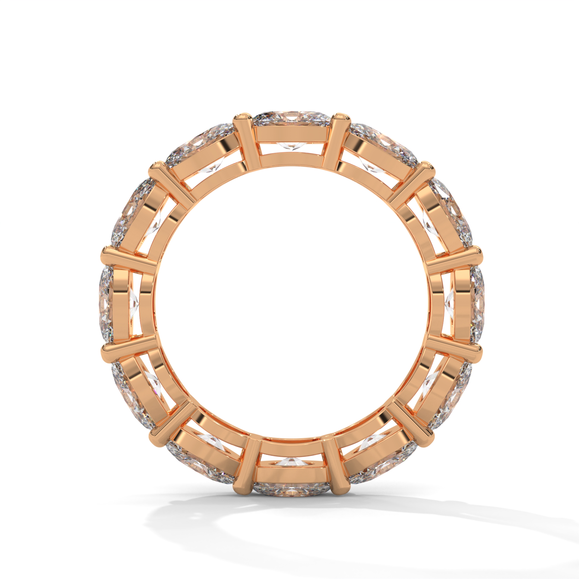 Oval Cut Diamond Band Ring