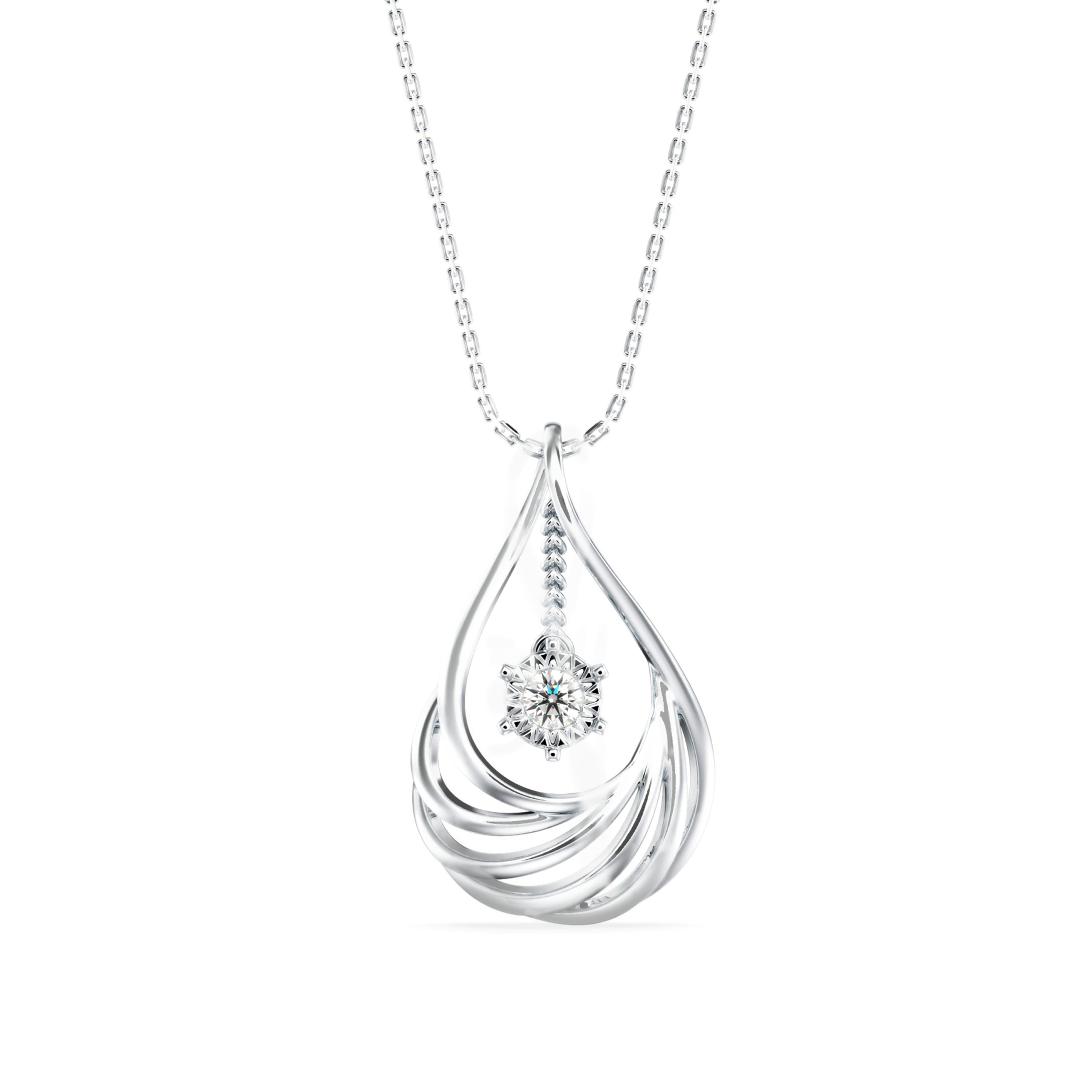 Diamond Pendant Necklace (DOC - P 1202) - Image 5