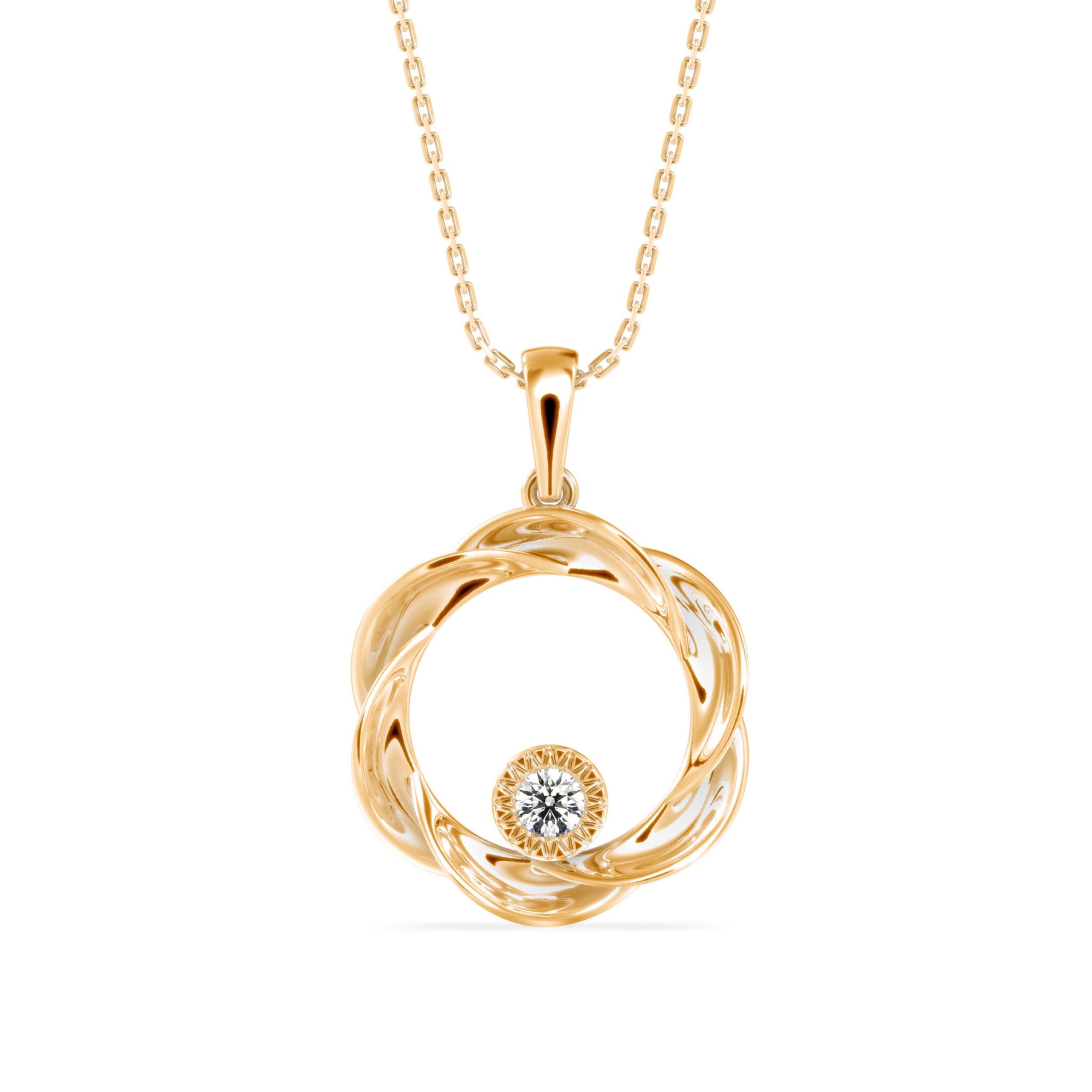 Diamond Pendant Necklace (DOC - P 1206) - Image 9