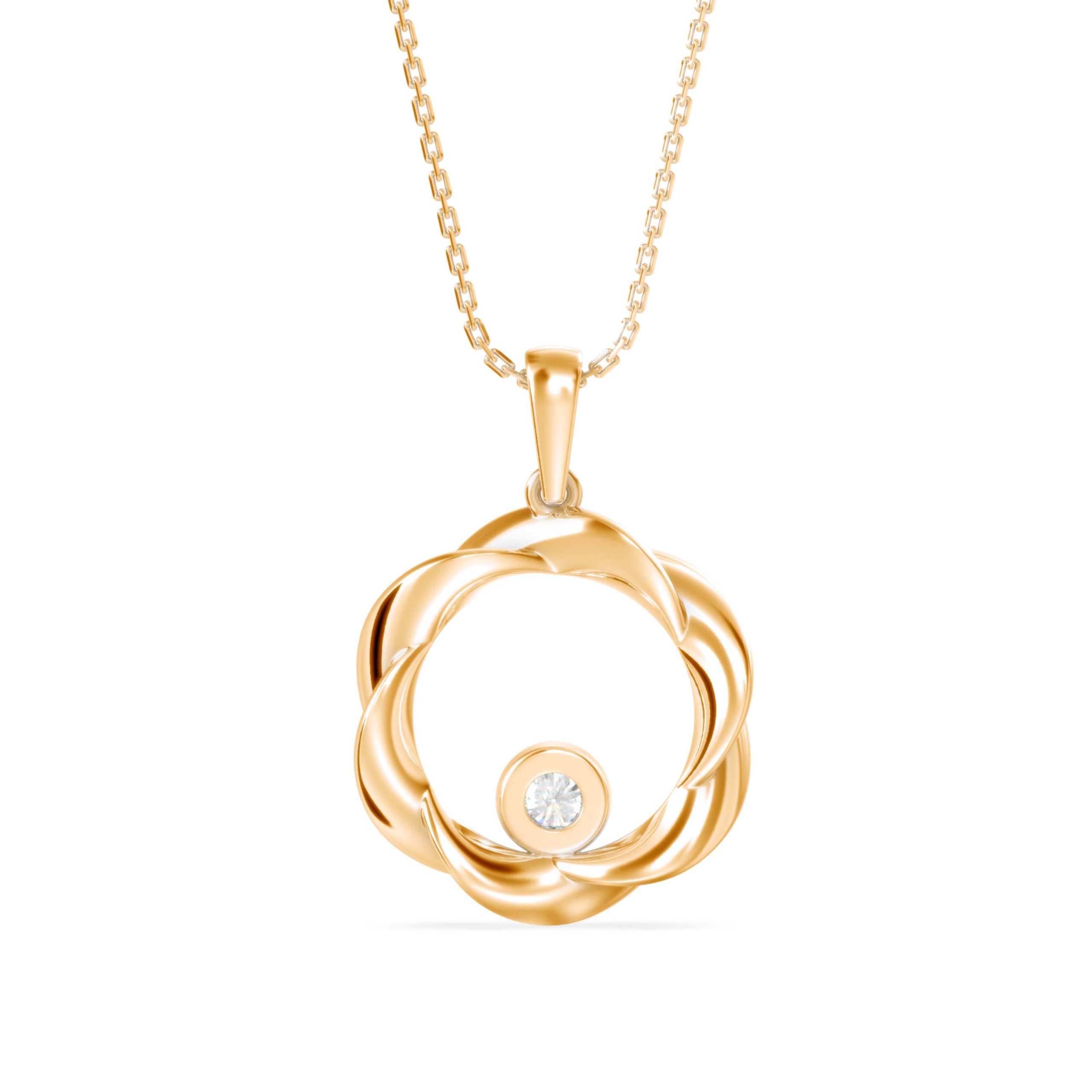 Diamond Pendant Necklace (DOC - P 1206) - Image 12