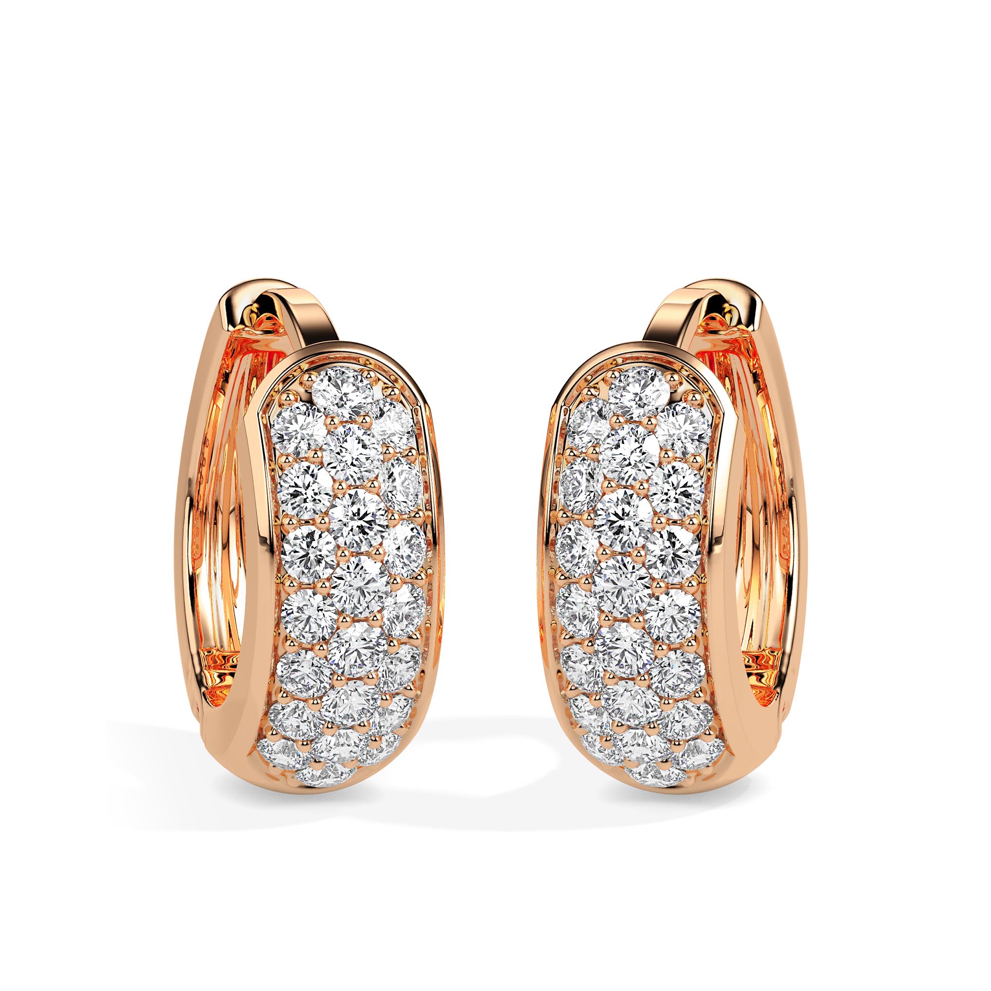 Diamond Earrings (Design Code 17007) - Image 4