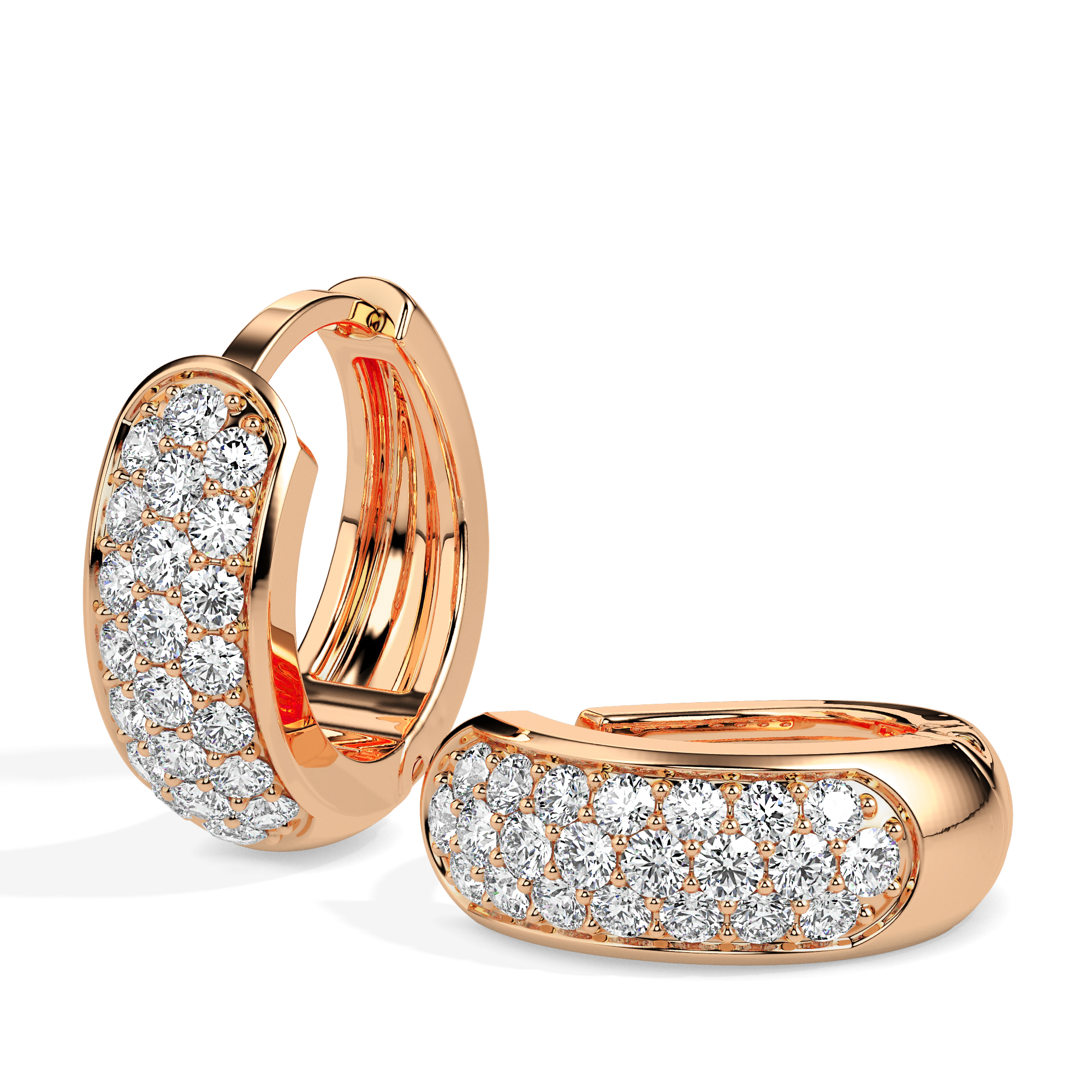 Diamond Earrings (Design Code 17007) - Image 5