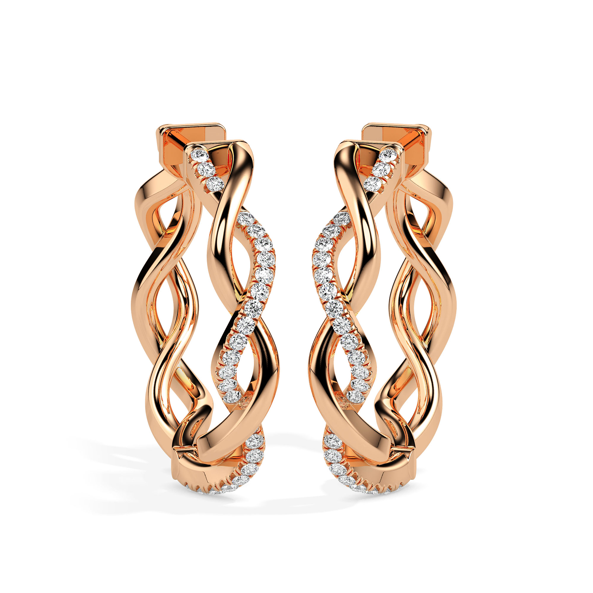 Diamond Earrings (Design Code 17018) - Image 5
