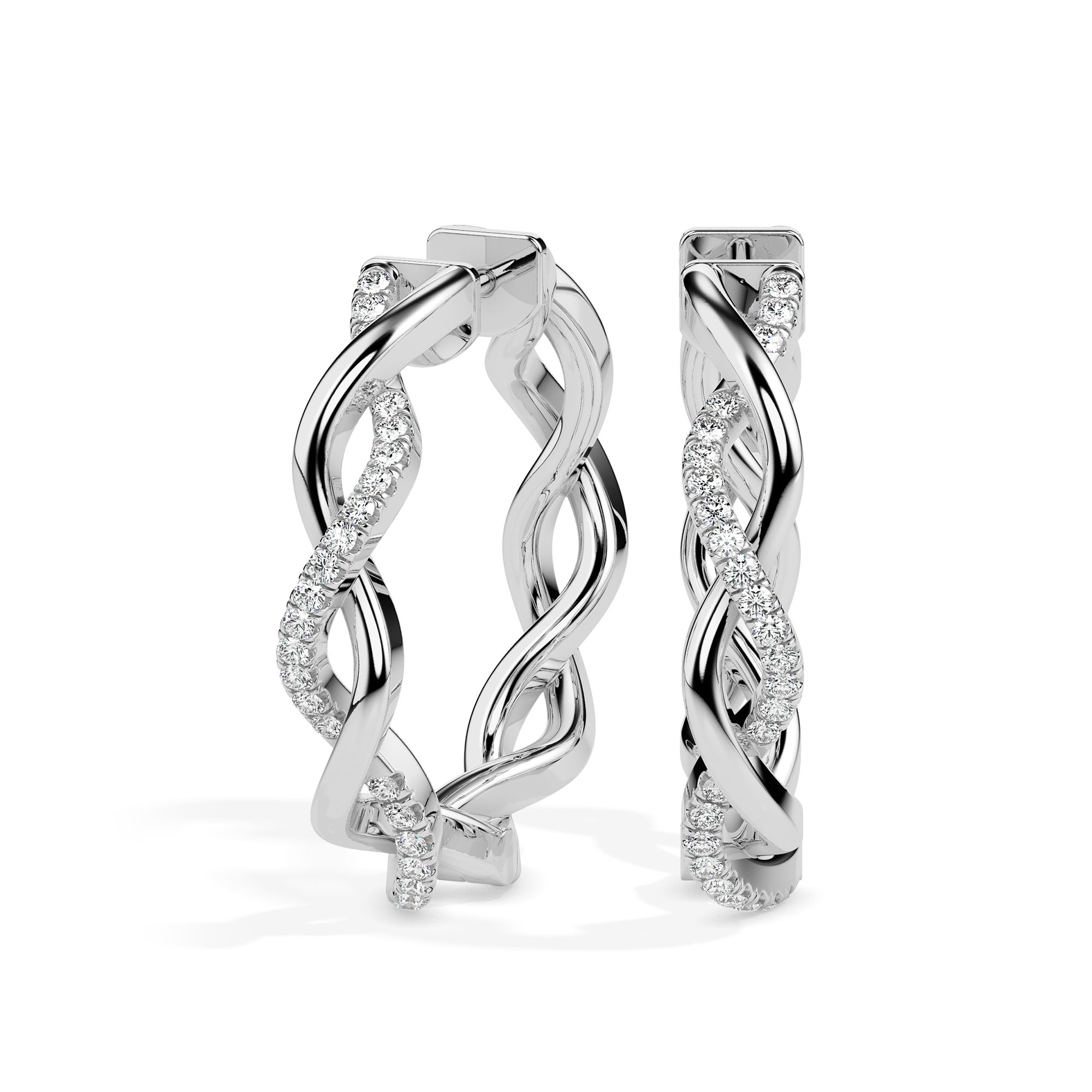 Diamond Earrings (Design Code 17018) - Image 2