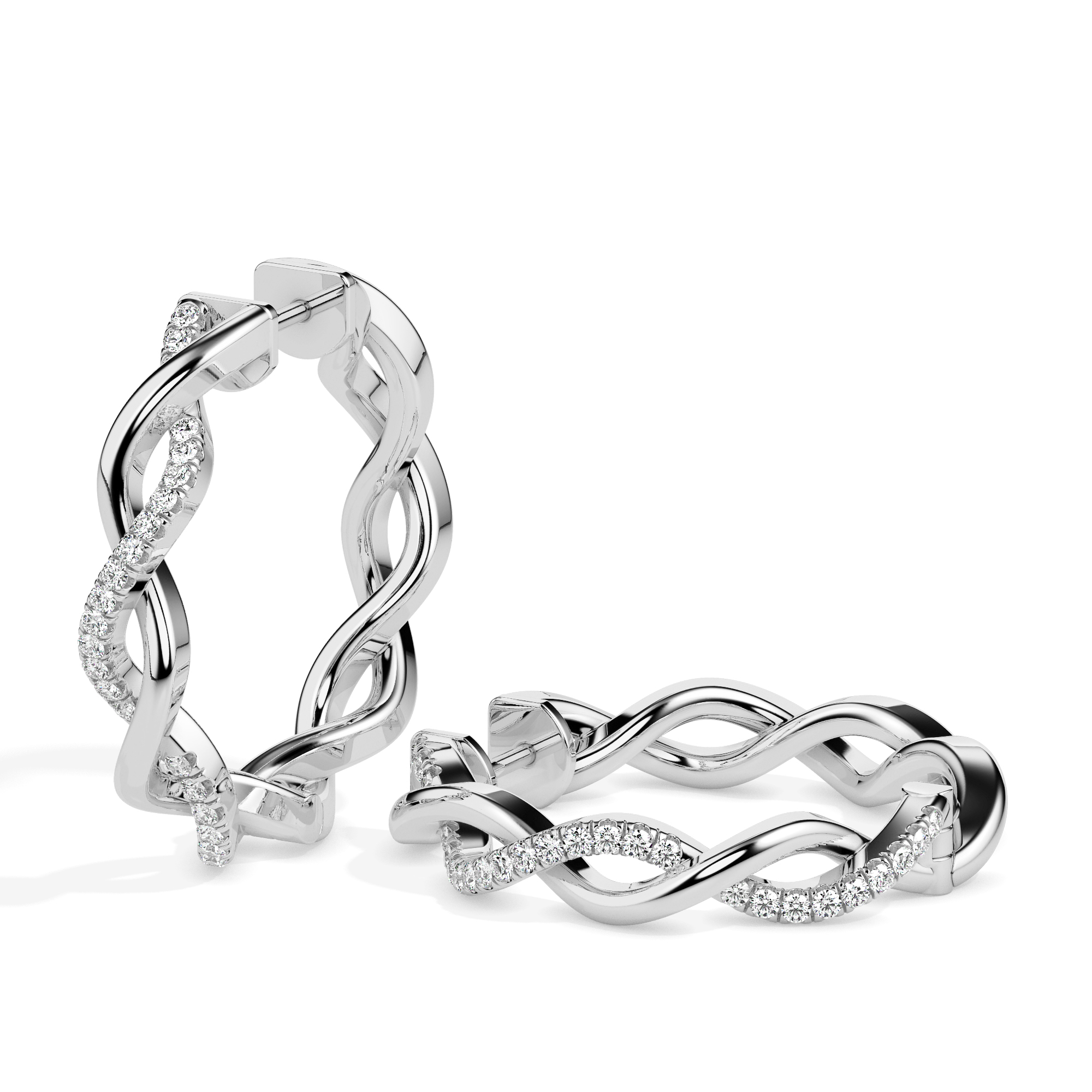 Diamond Earrings (Design Code 17018) - Image 9