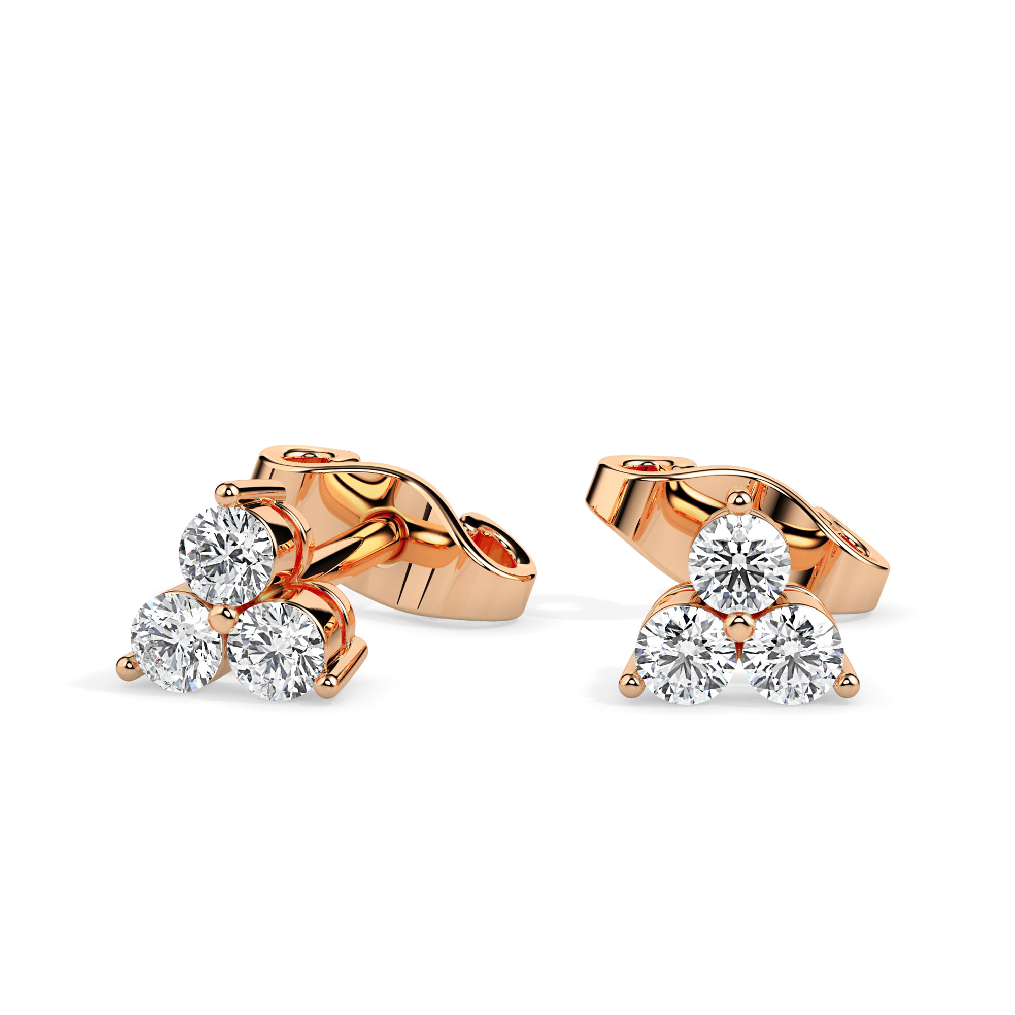 Diamond Earrings (Design Code 17053) - Image 2