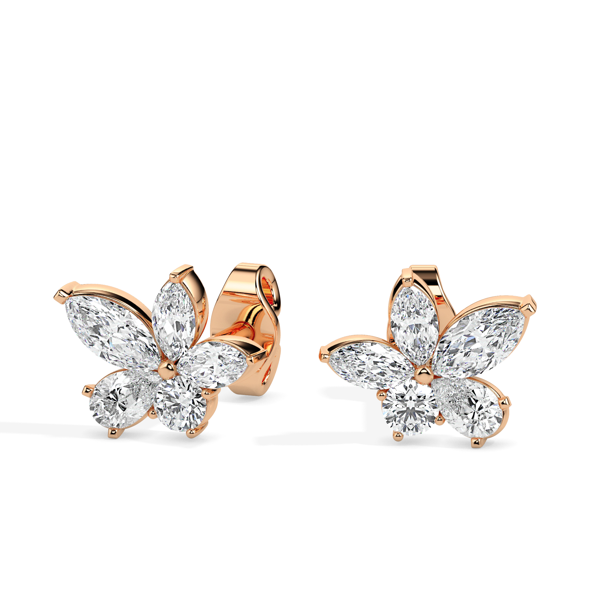 Diamond Earrings (Design Code 17056)