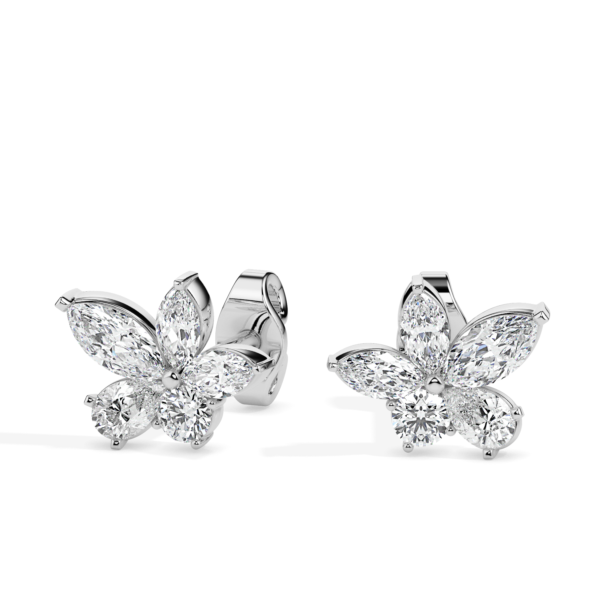 Diamond Earrings (Design Code 17056) - Image 2