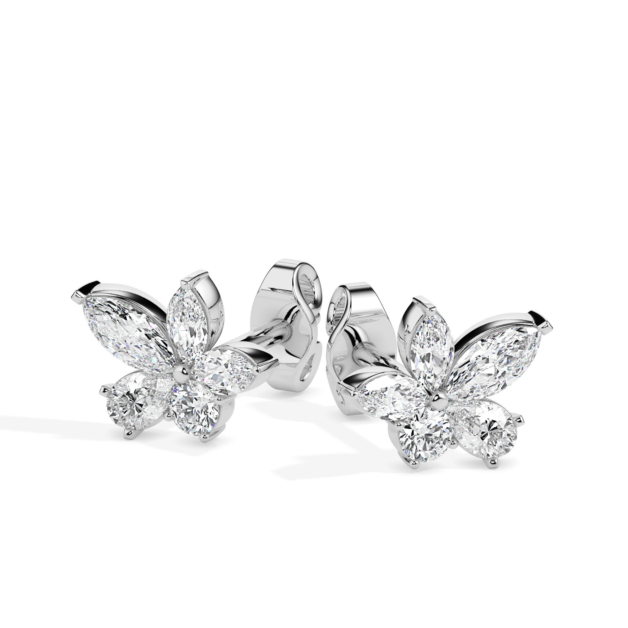 Diamond Earrings (Design Code 17056) - Image 9