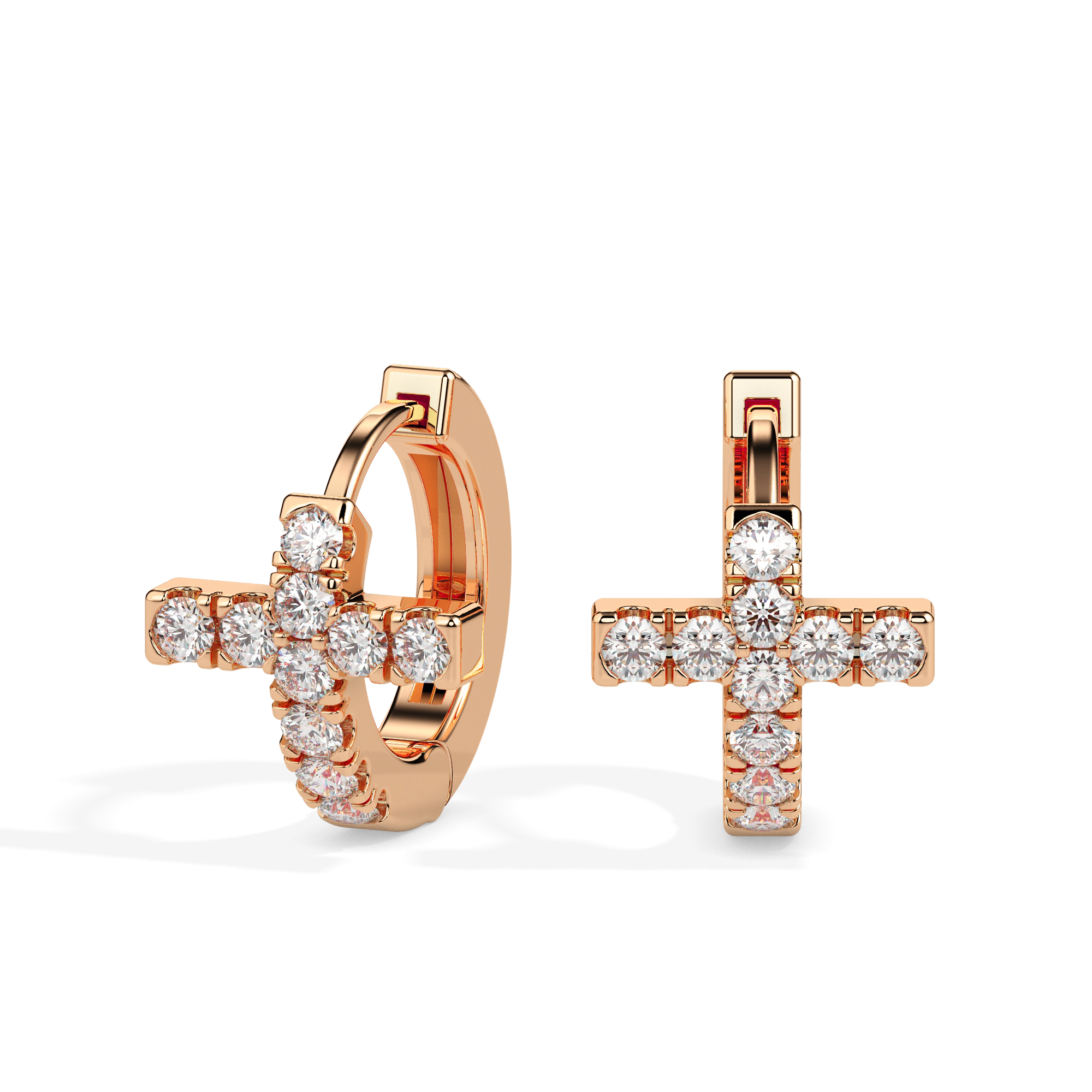Diamond Earrings (Design Code 17061) - Image 2