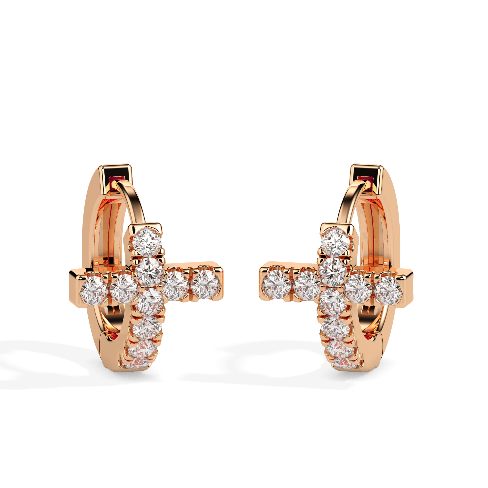 Diamond Earrings (Design Code 17061) - Image 4