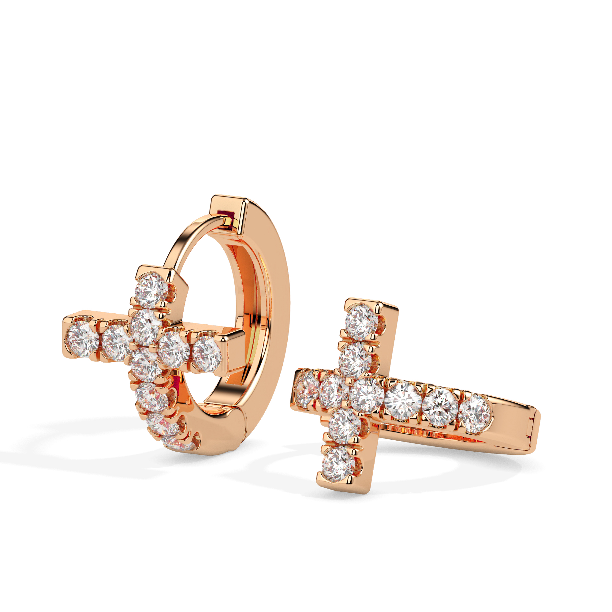 Diamond Earrings (Design Code 17061) - Image 5