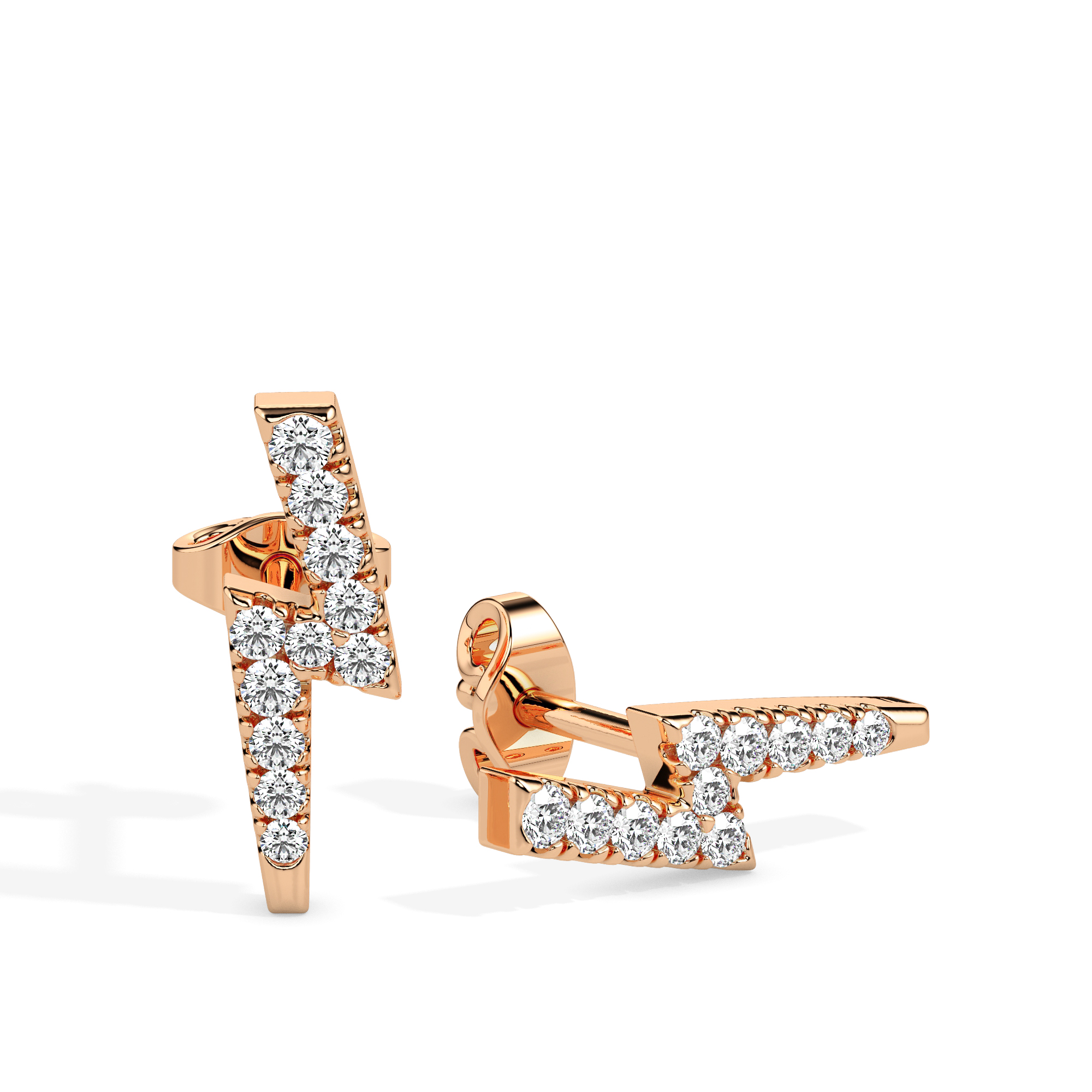 Diamond Earrings (Design Code 17078) - Image 5