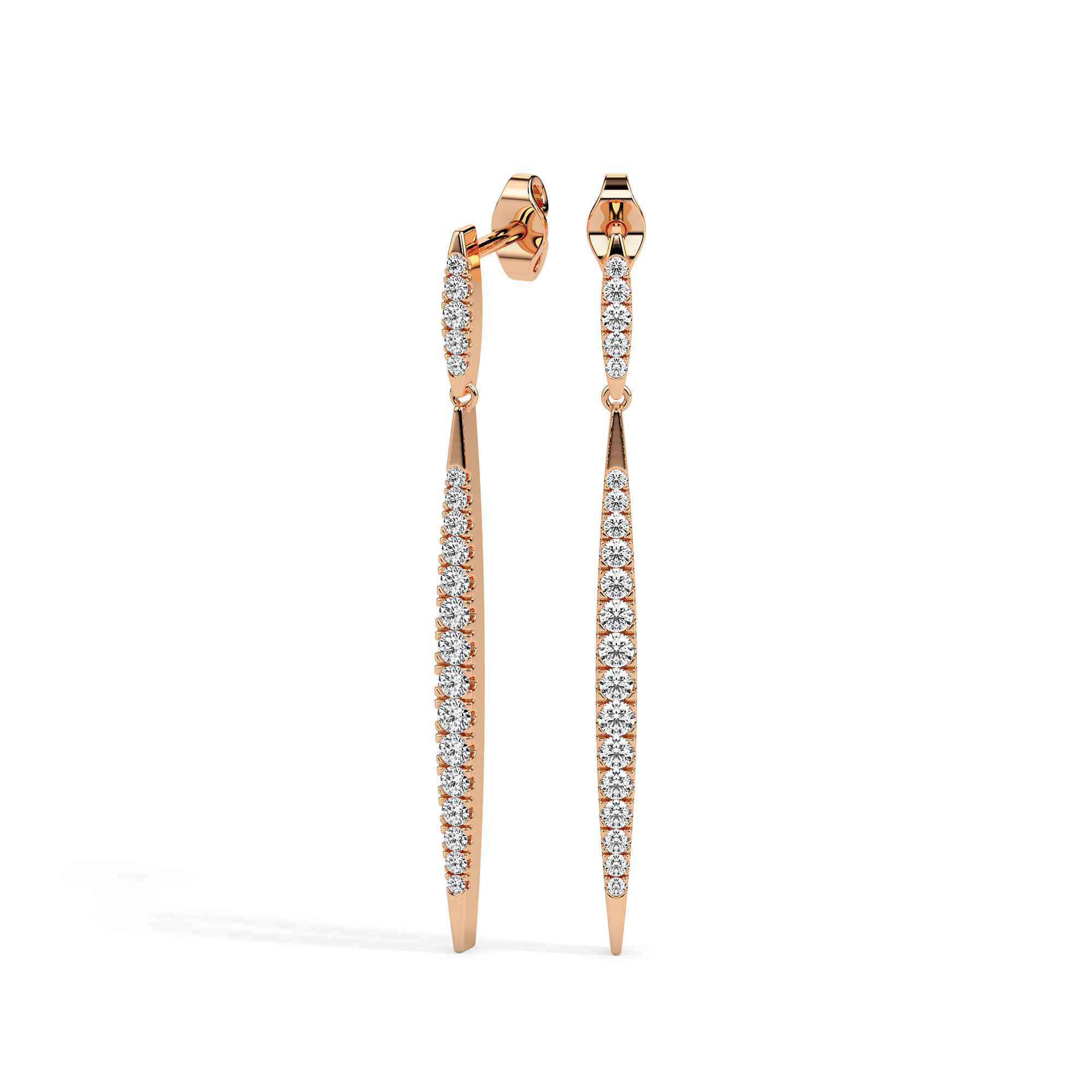 Diamond Earrings (Design Code 17081) - Image 2
