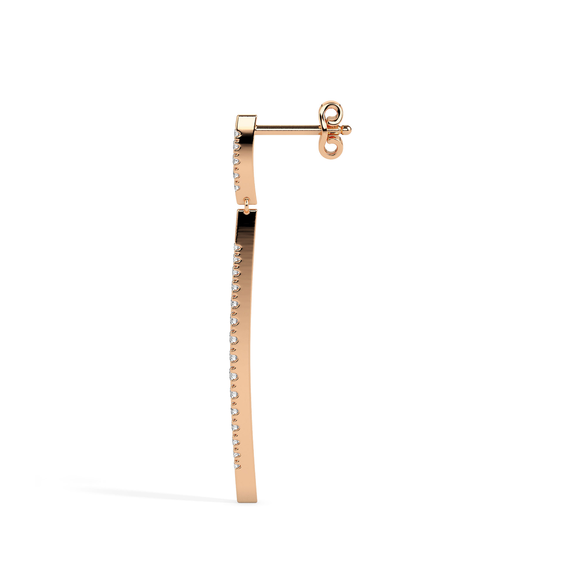 Diamond Earrings (Design Code 17081) - Image 3