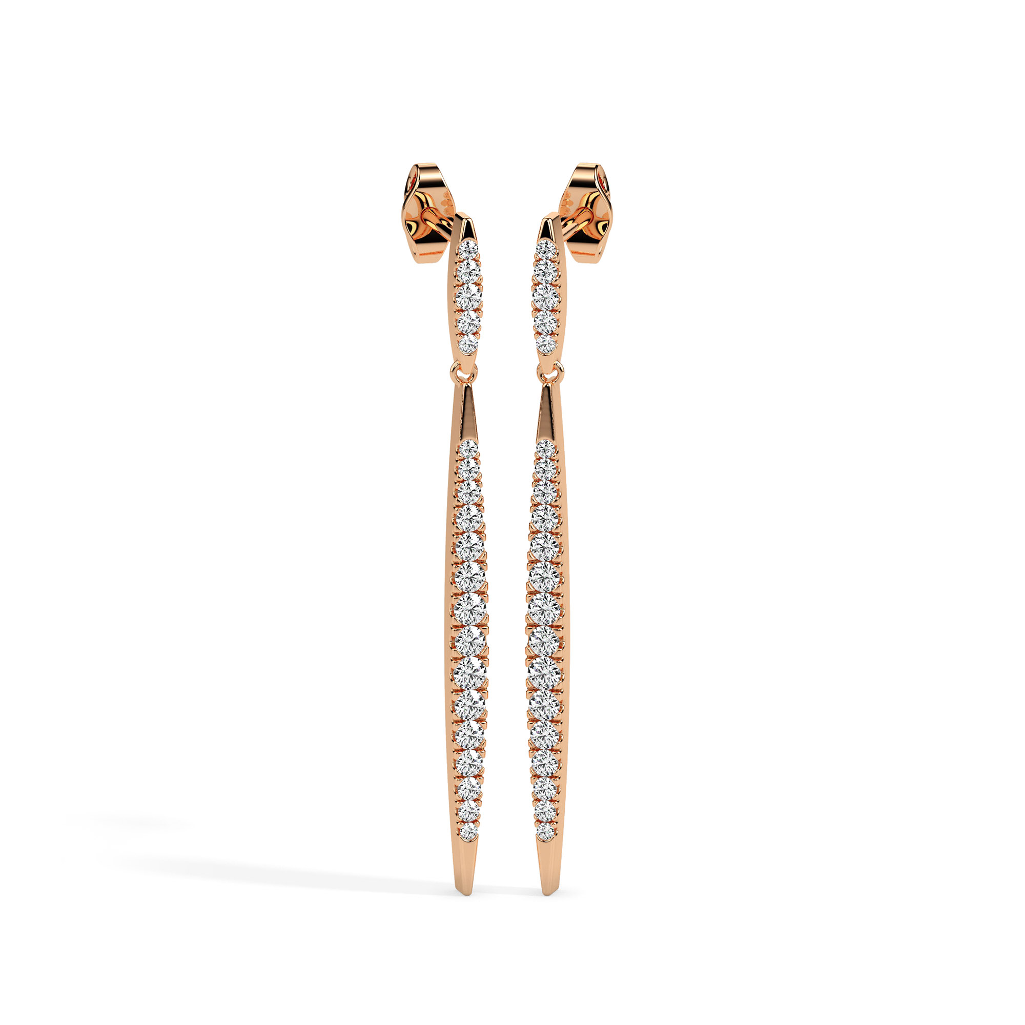 Diamond Earrings (Design Code 17081) - Image 4