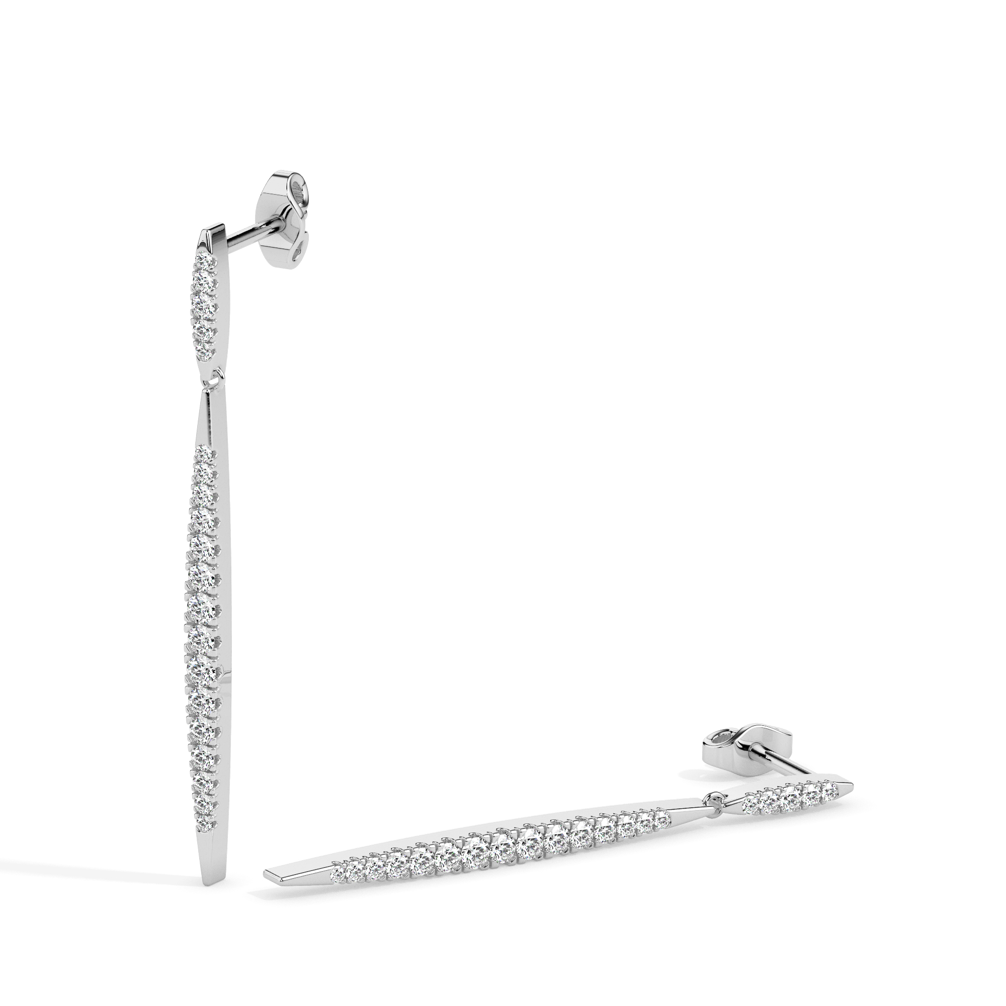 Diamond Earrings (Design Code 17081) - Image 9