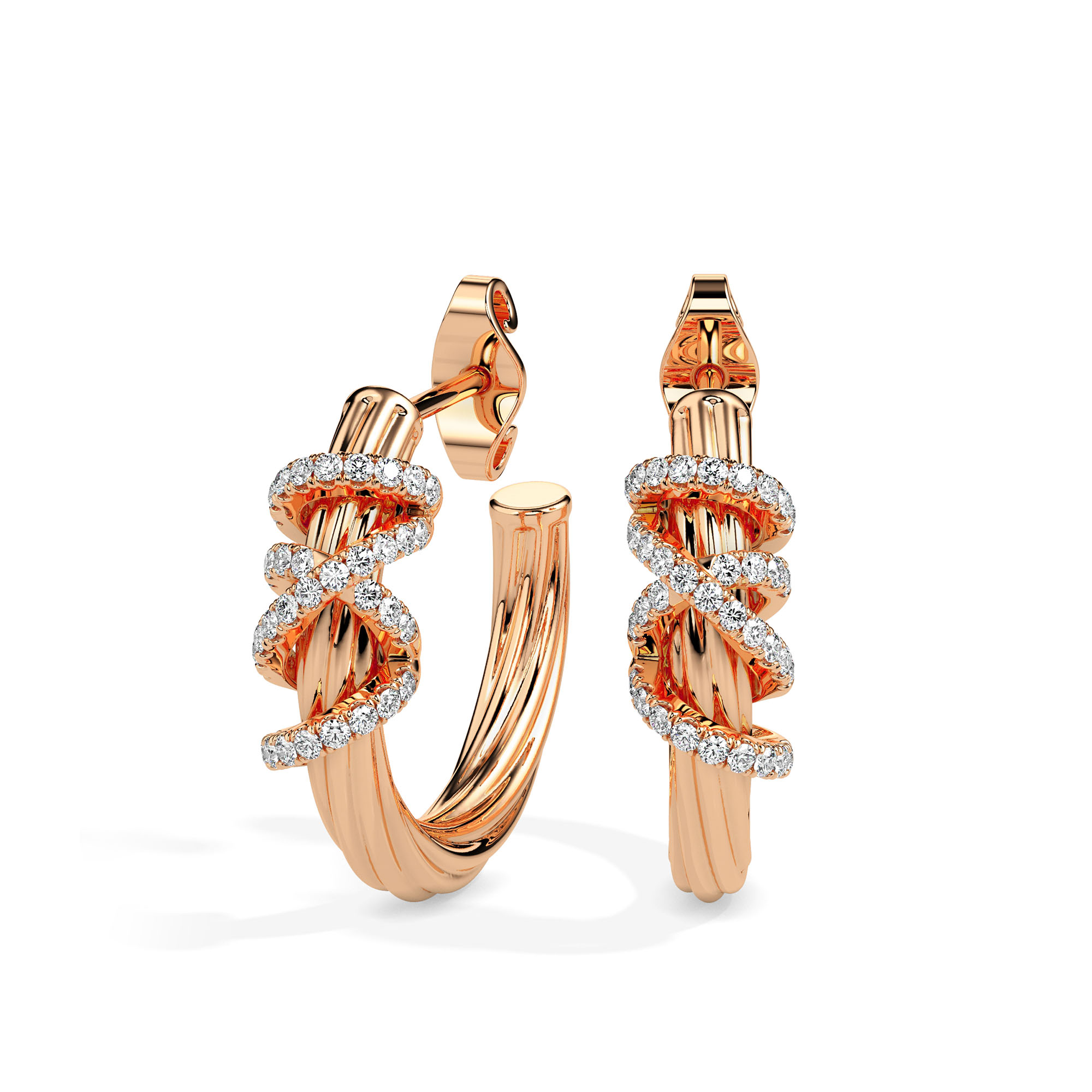 Diamond Earrings (Design Code 17096) - Image 2
