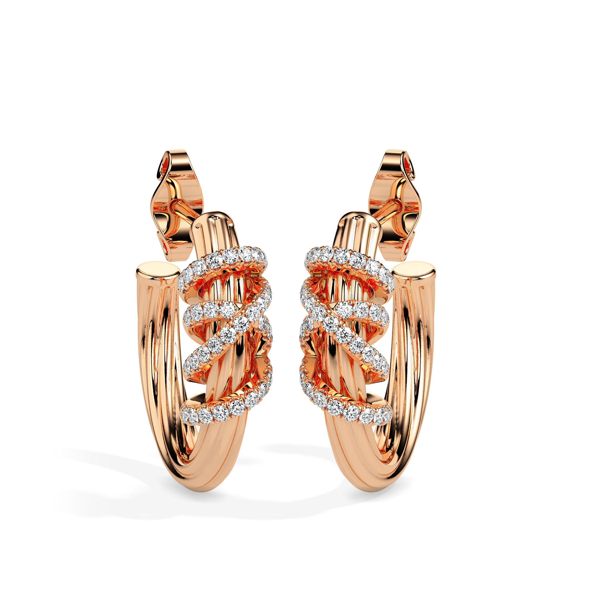Diamond Earrings (Design Code 17096) - Image 4