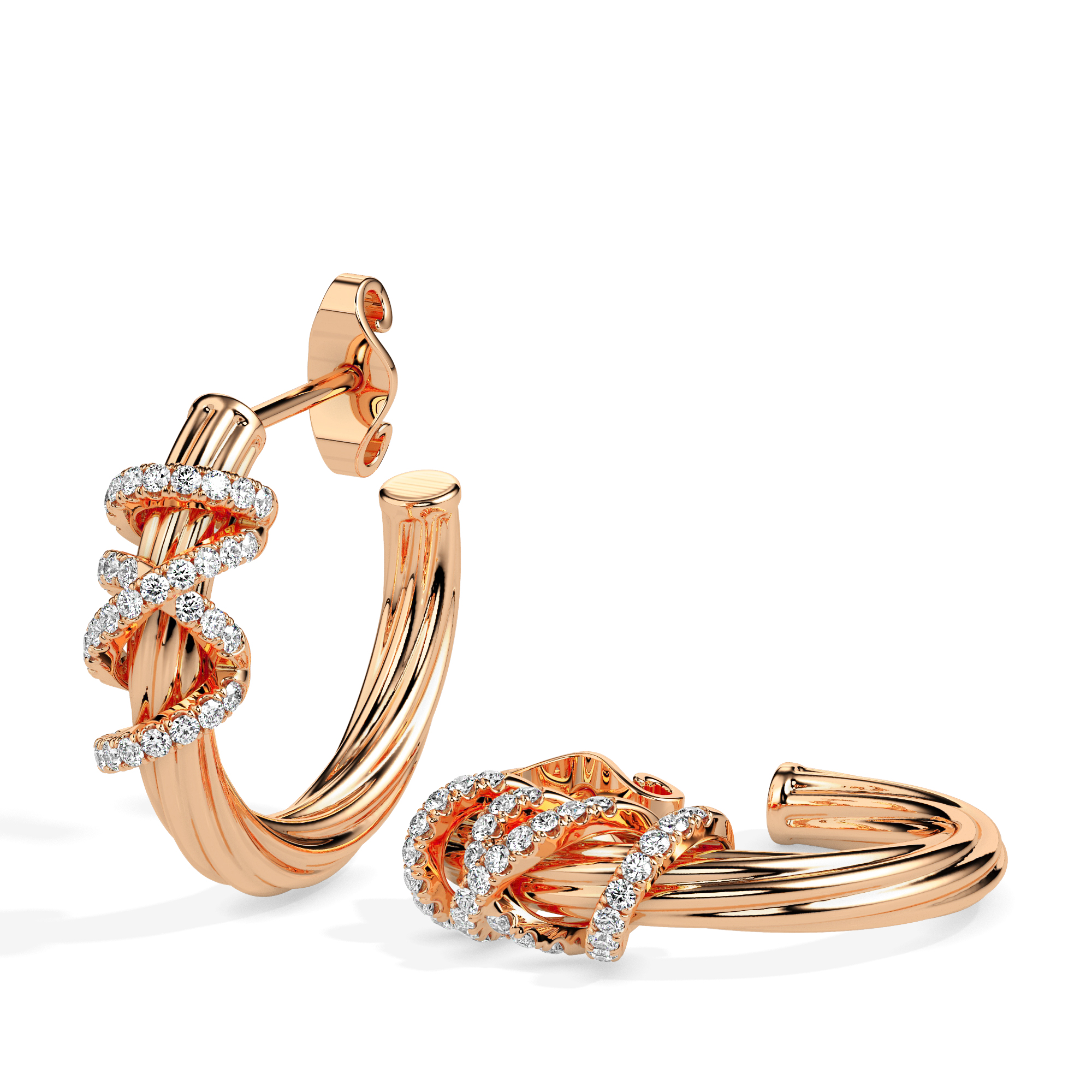 Diamond Earrings (Design Code 17096) - Image 5