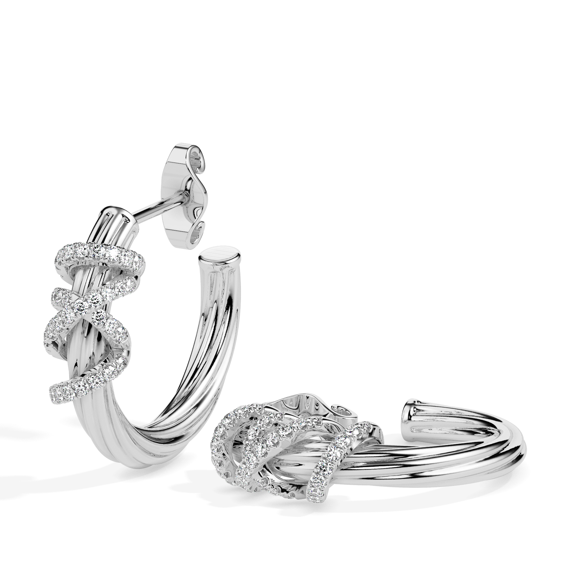 Diamond Earrings (Design Code 17096) - Image 9