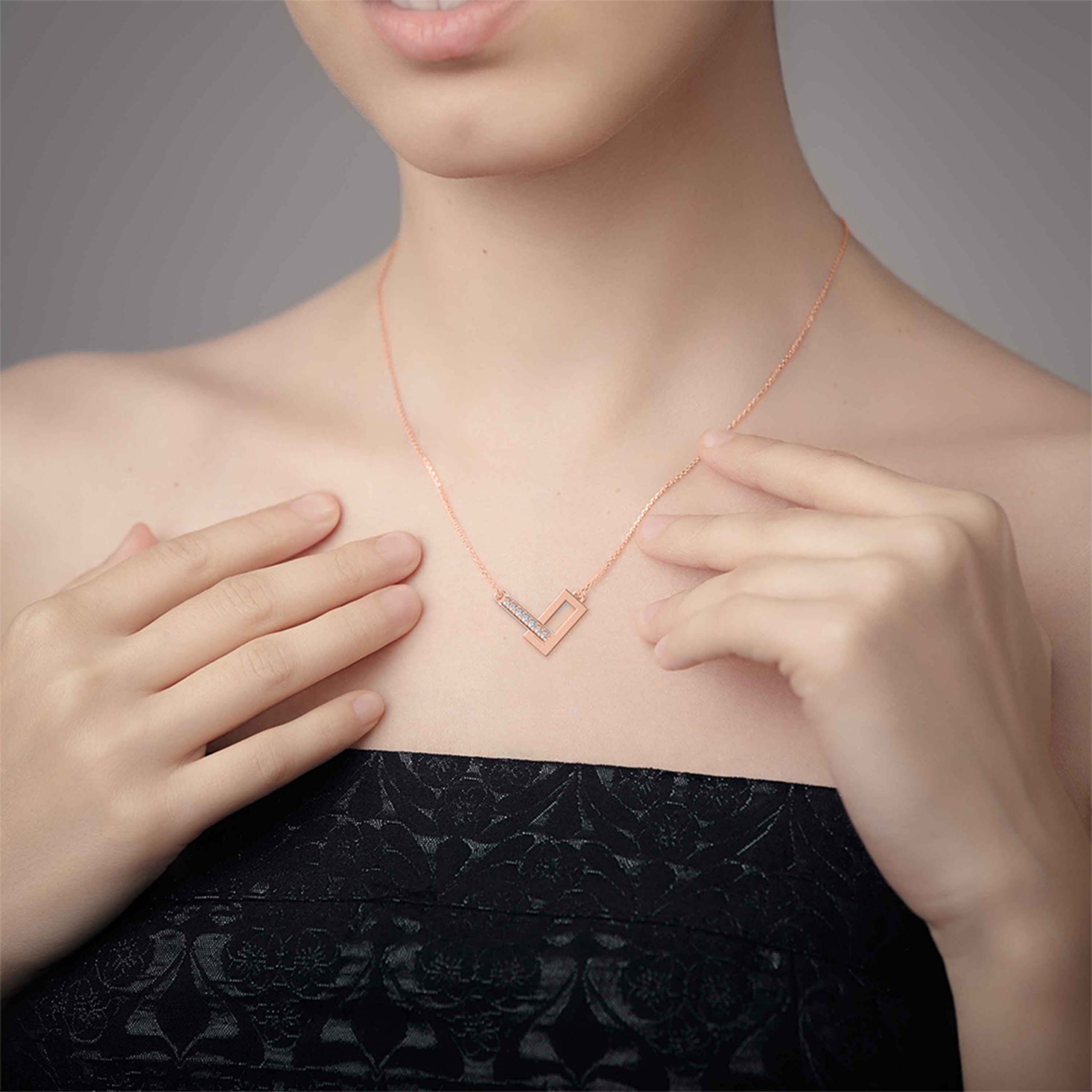 Diamond Pendant Necklace (DOC - P 1204) - Image 14