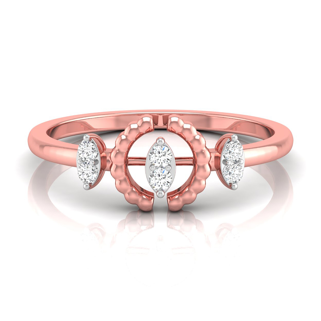 Diamond Marquise Trio Ring – R-151 - Image 2