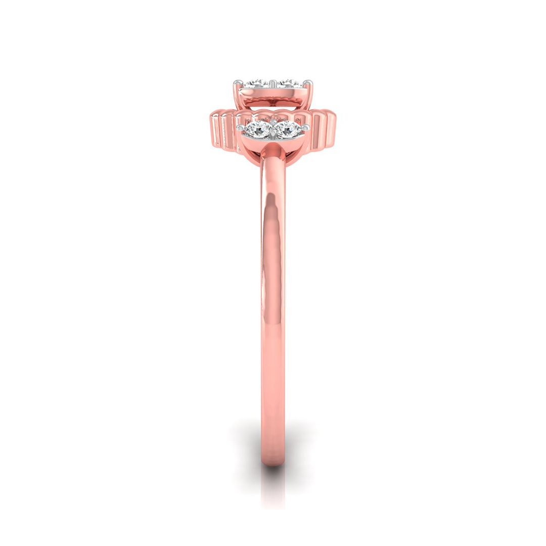 Diamond Marquise Trio Ring – R-151 - Image 4