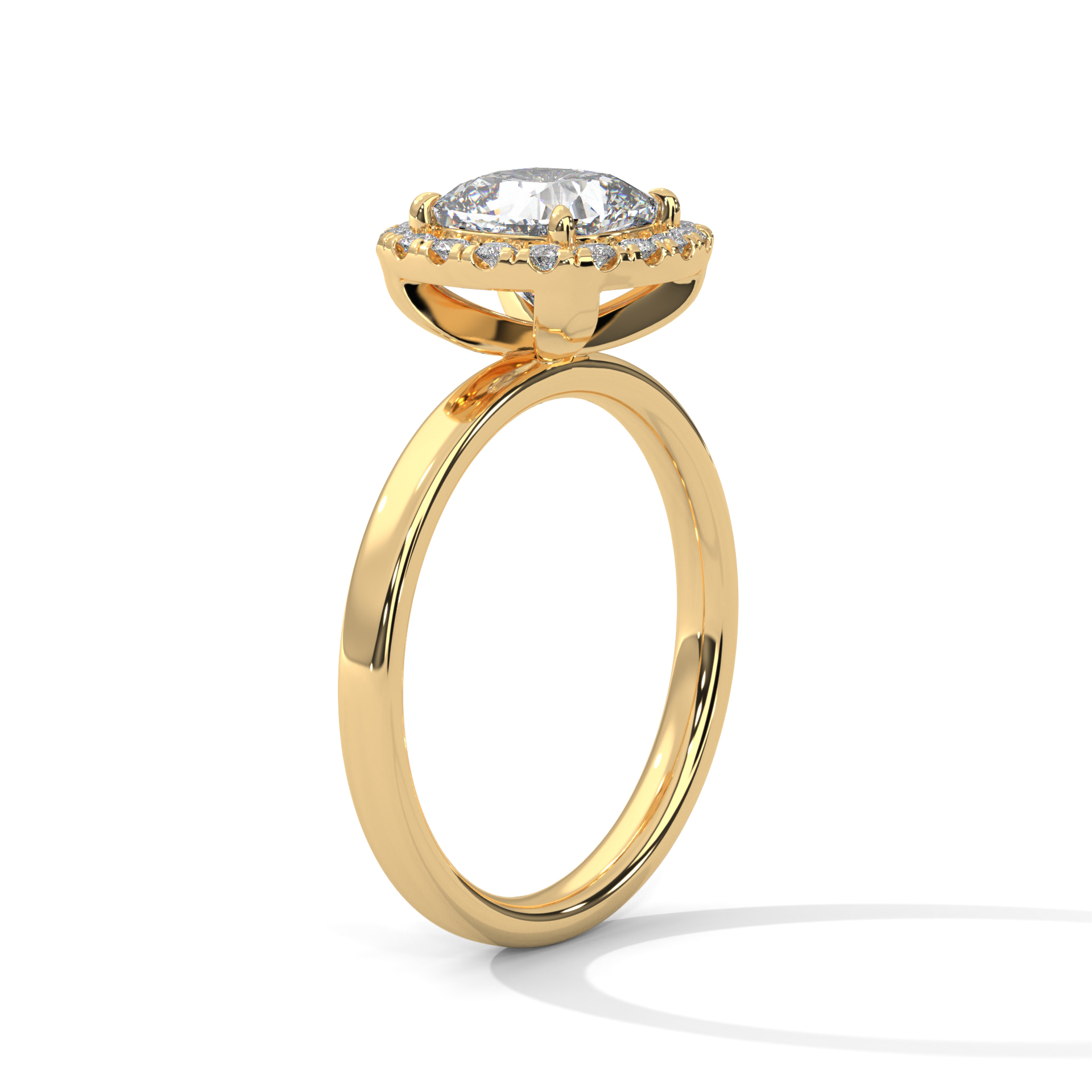 RC-0825-046 – Cushion Halo Ring (Daily Wear) - Image 3
