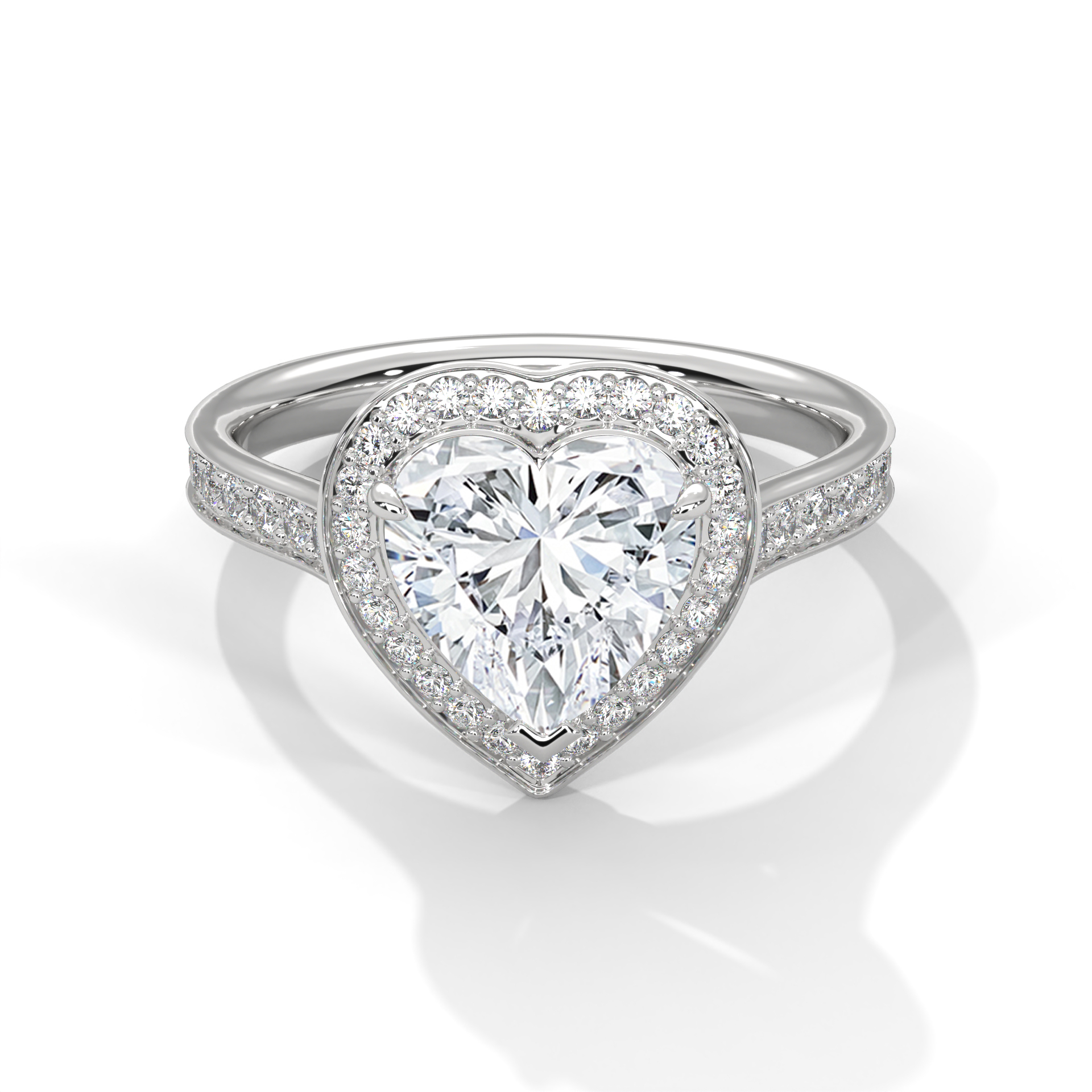Heart Halo Diamond Ring (RC-0825-050)