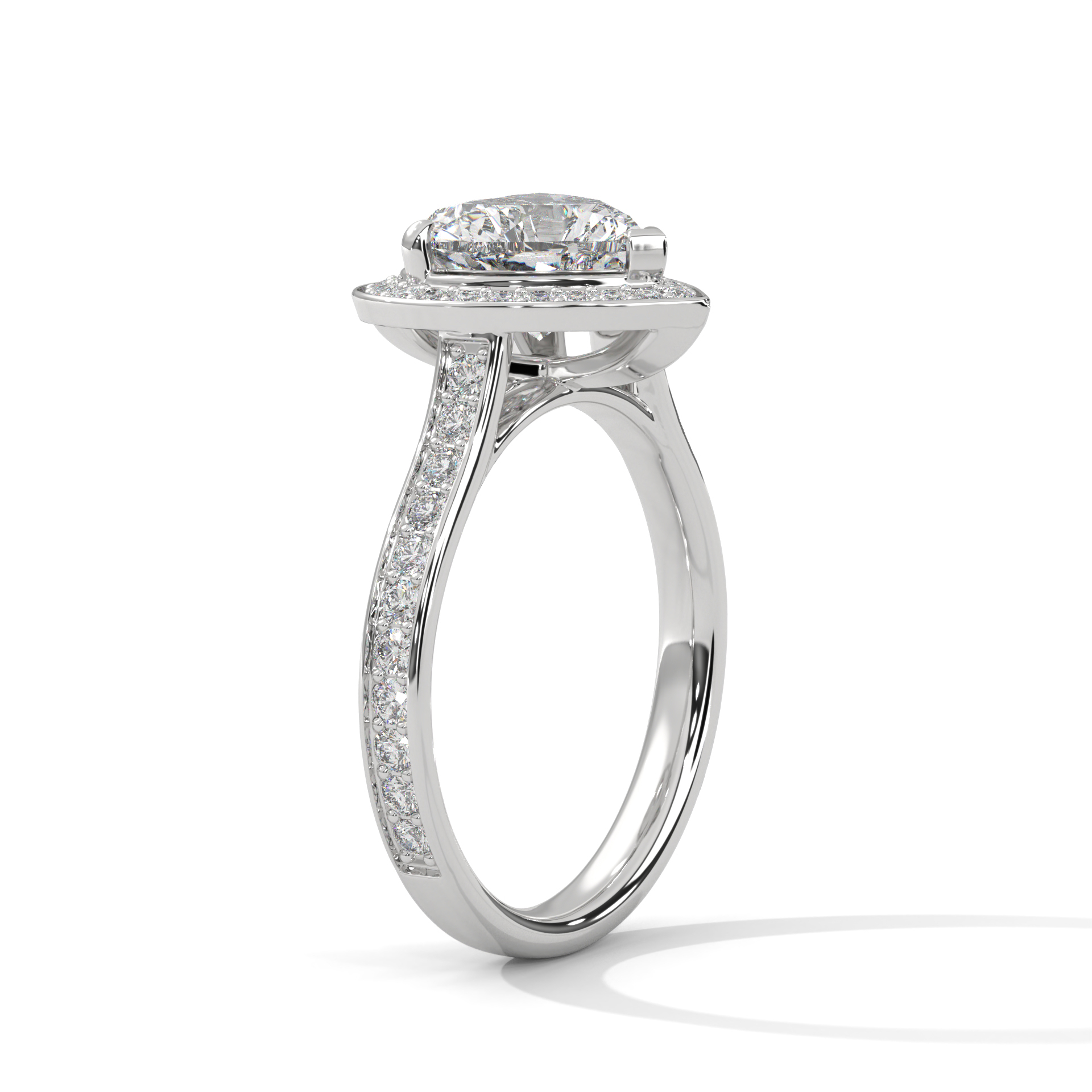 Heart Halo Diamond Ring (RC-0825-050) - Image 7