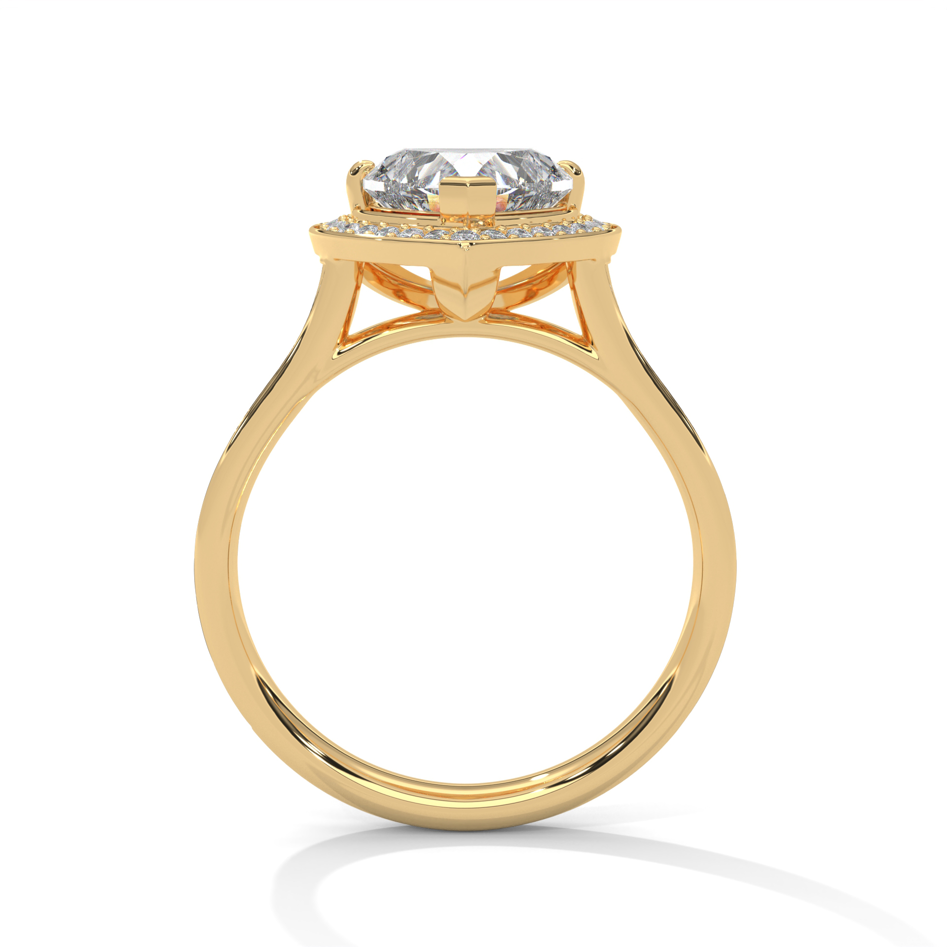 Heart Halo Diamond Ring (RC-0825-050) - Image 8