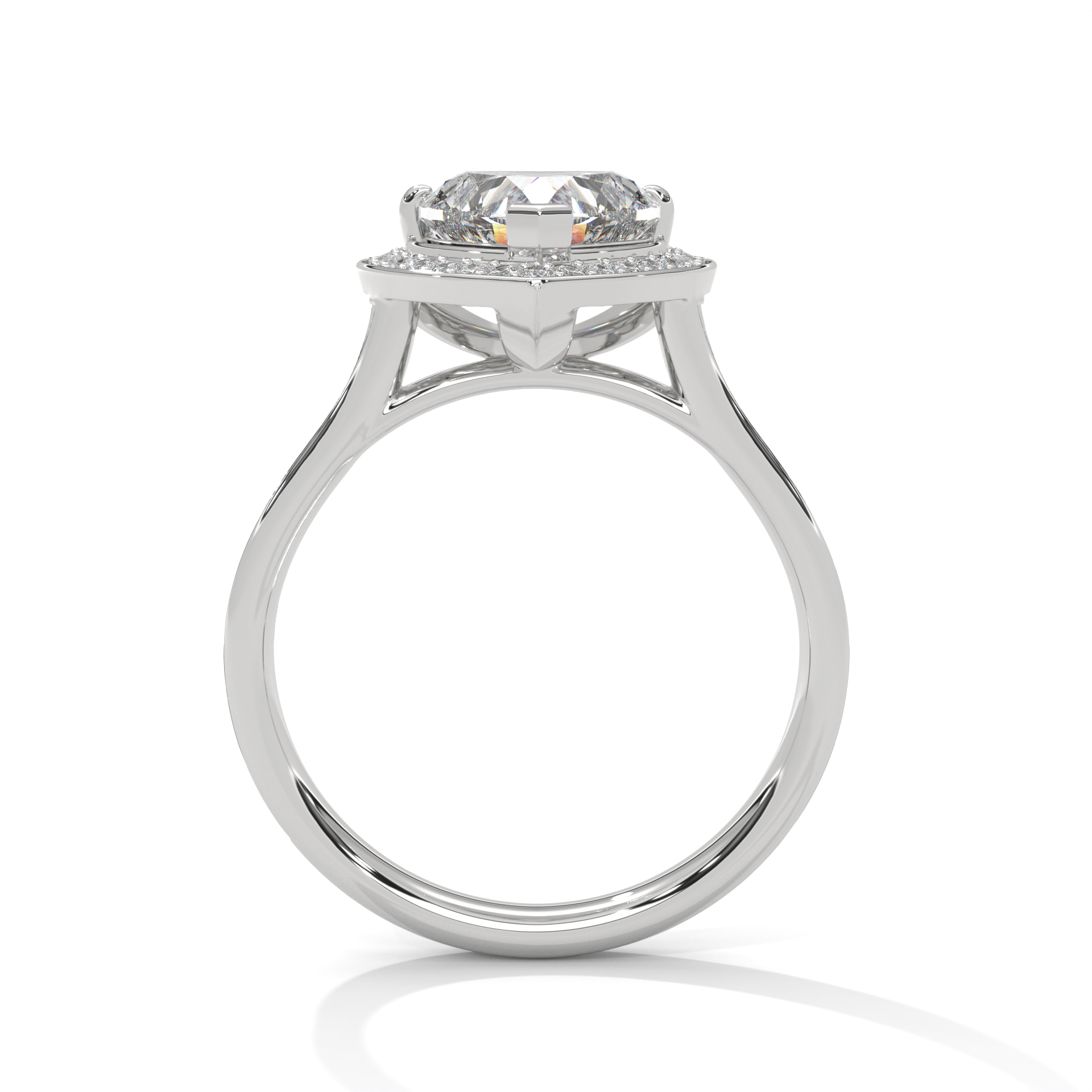 Heart Halo Diamond Ring (RC-0825-050) - Image 10