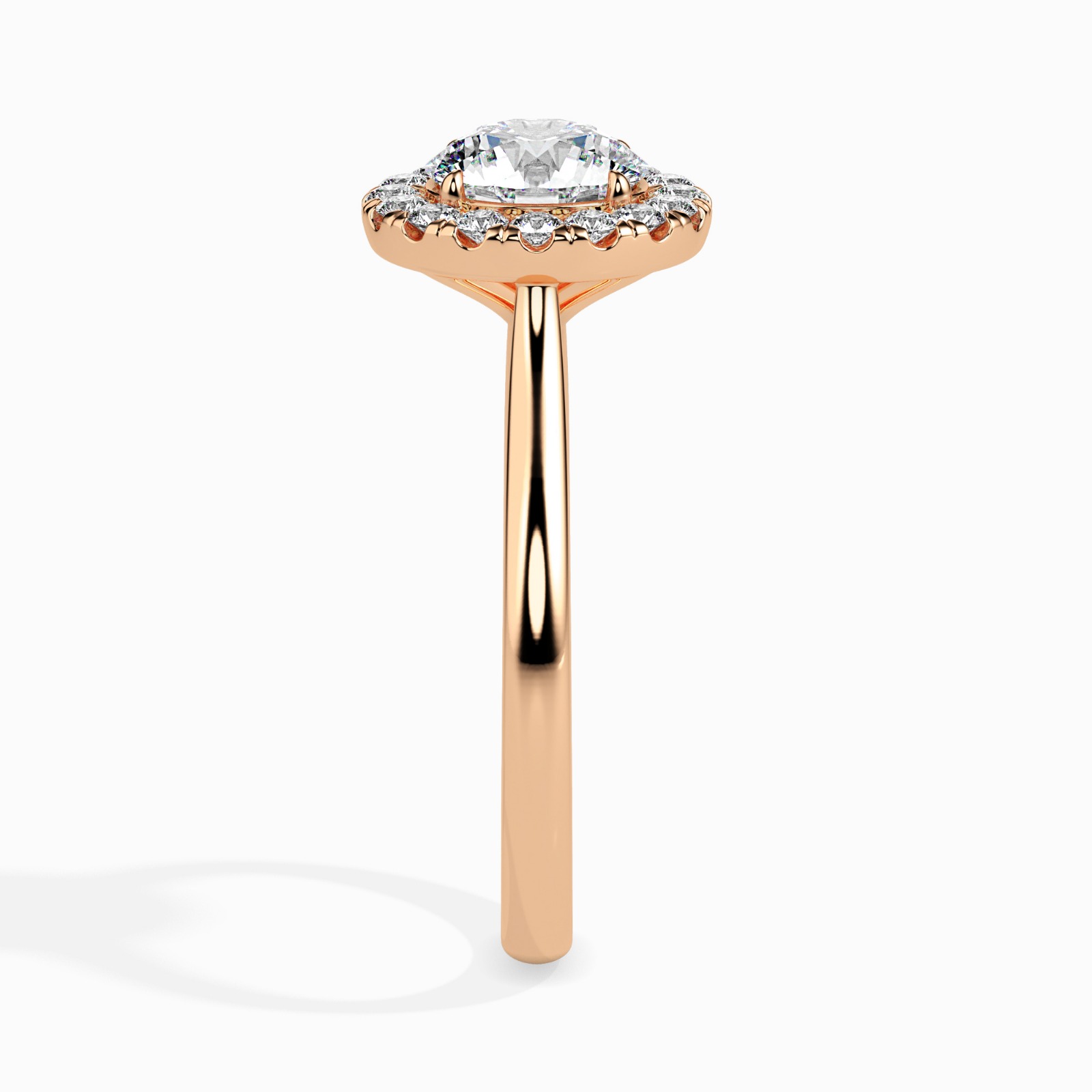 Round Cut Diamond Halo Ring - Image 2